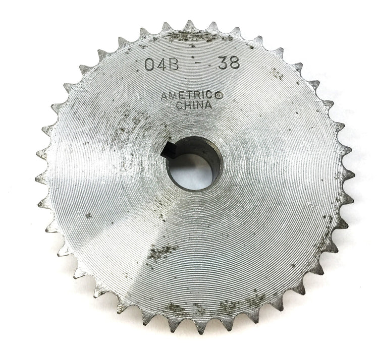 Ametric Roller Chain Sprocket 1/2" Bore with Keyway 04B-38 NOS