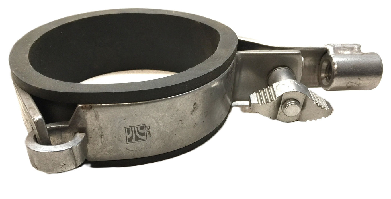 Unbranded 4-1/2" Rubber Lined 304SS Clamp USED