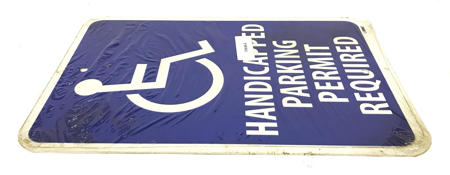 MFC Reflective "Handicapped Parking Permit Required" Parking Sign TM-84-J NOS