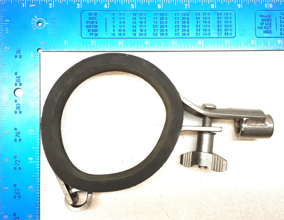Unbranded 4-1/2" Rubber Lined 304SS Clamp USED