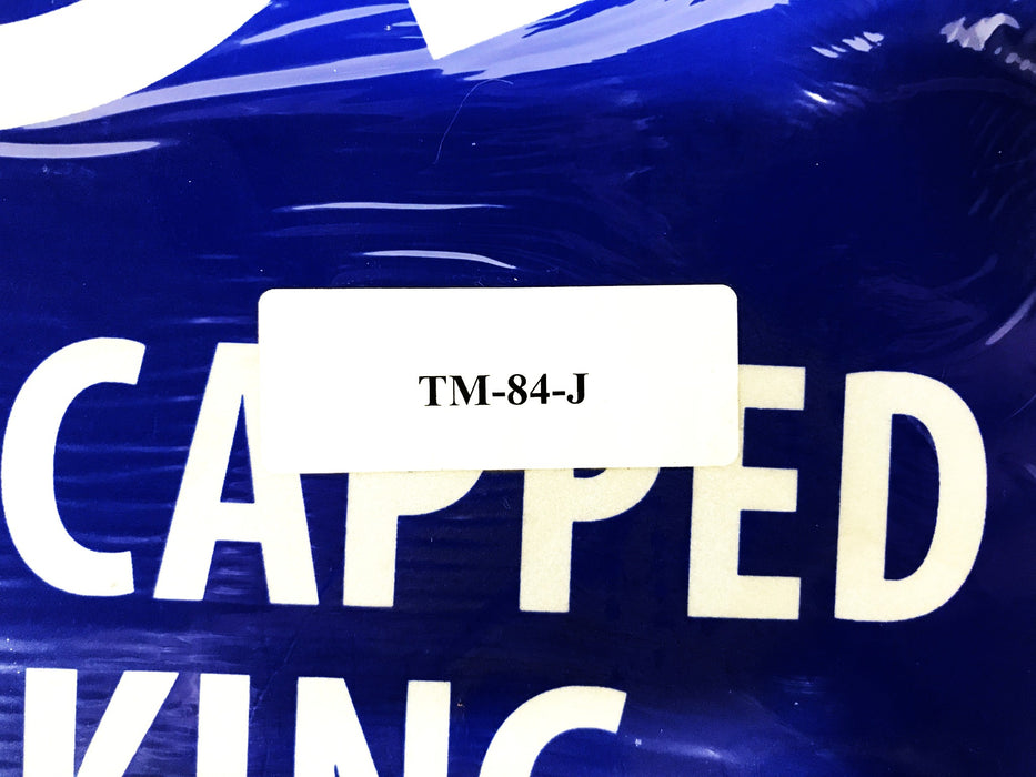 MFC Reflective "Handicapped Parking Permit Required" Parking Sign TM-84-J NOS