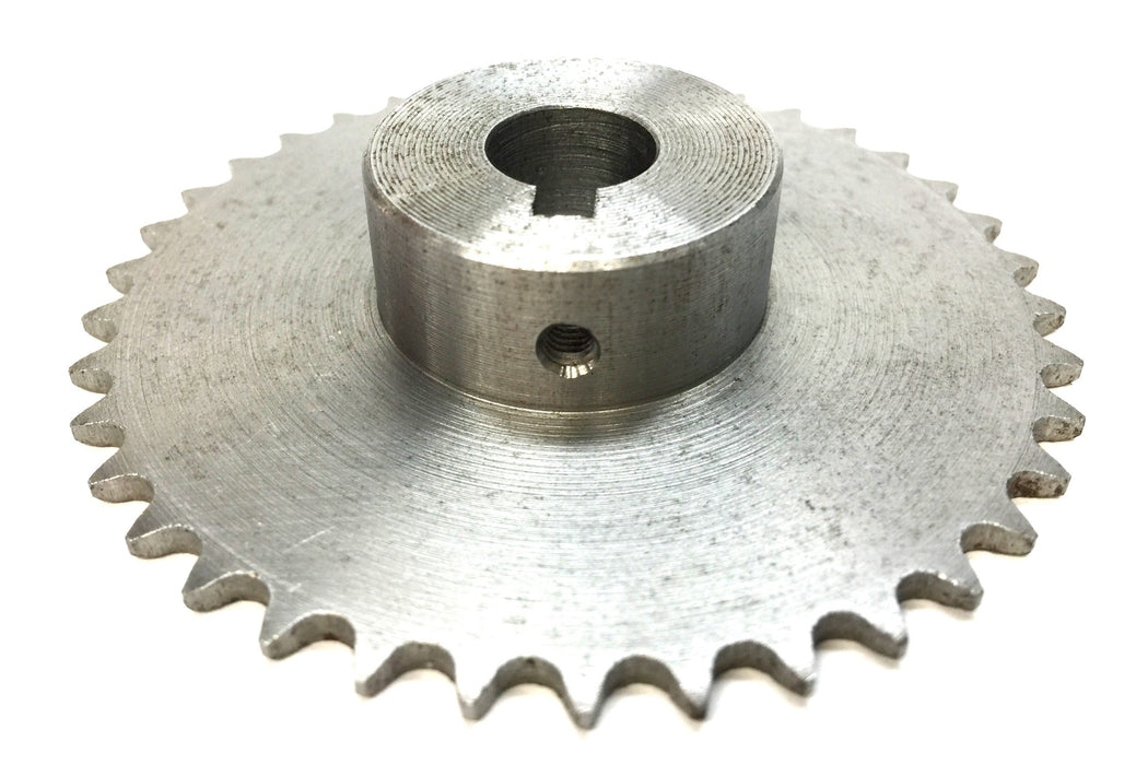 Ametric Roller Chain Sprocket 1/2" Bore with Keyway 04B-38 NOS