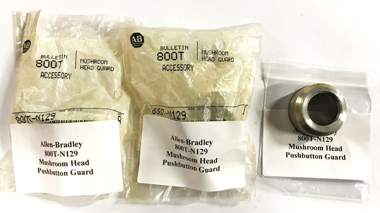 Allen-Bradley Mushroom Head Pushbutton Guard 800T-N129 [Lot of 3] NOS