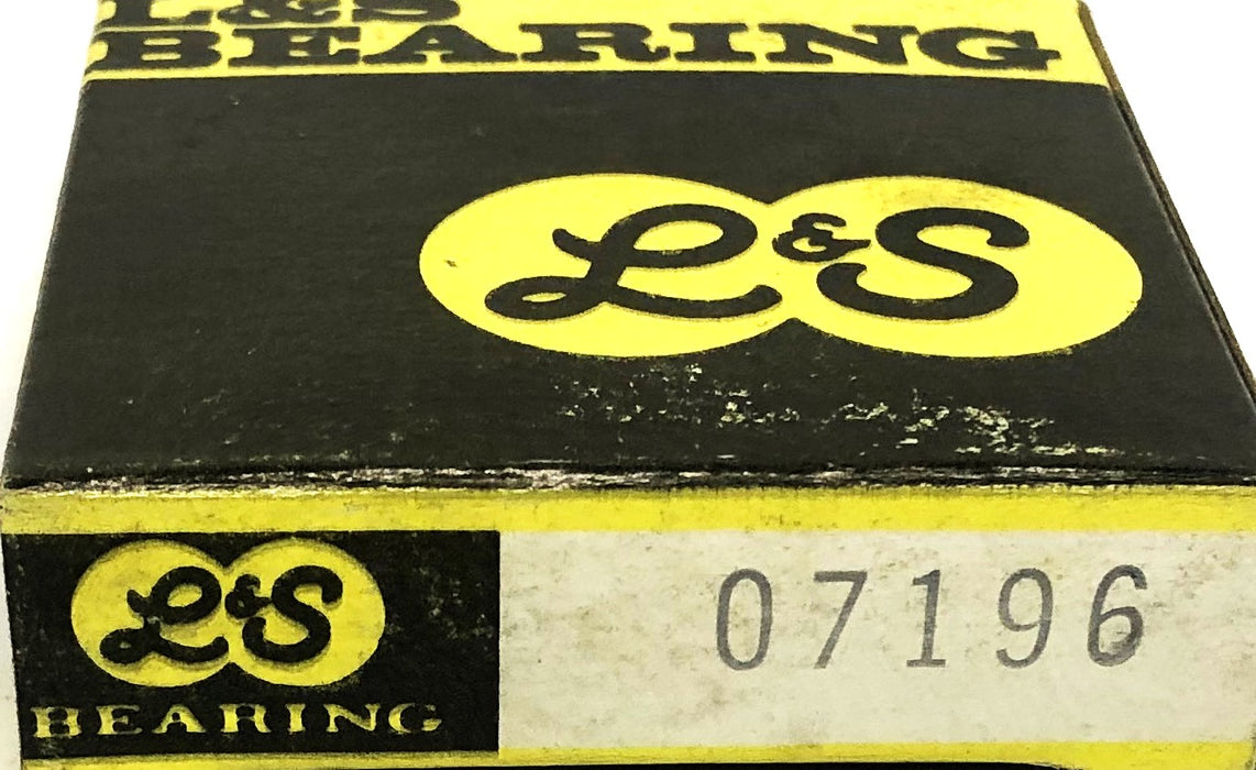L&S Bearing Tapered Roller Bearing Cup 07196 [Lot of 3] NOS