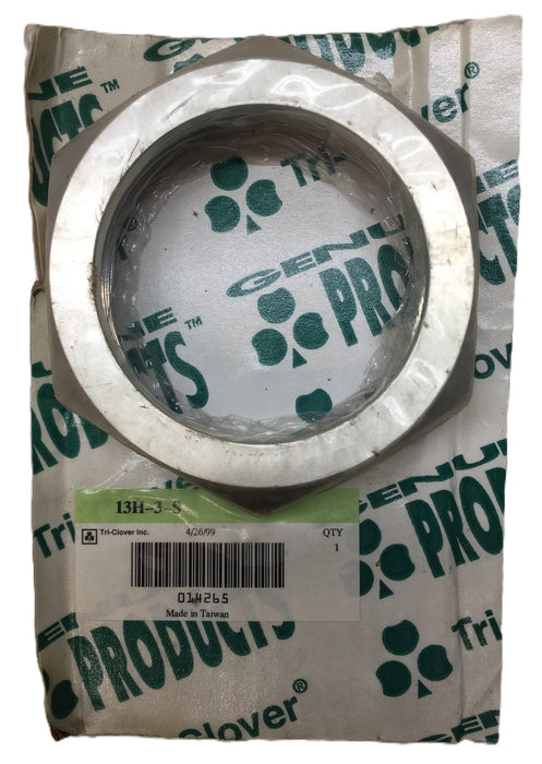 Tri-Clover SS304 Sanitary Bevel Seat Union Hex Nut 13H-3-S NOS