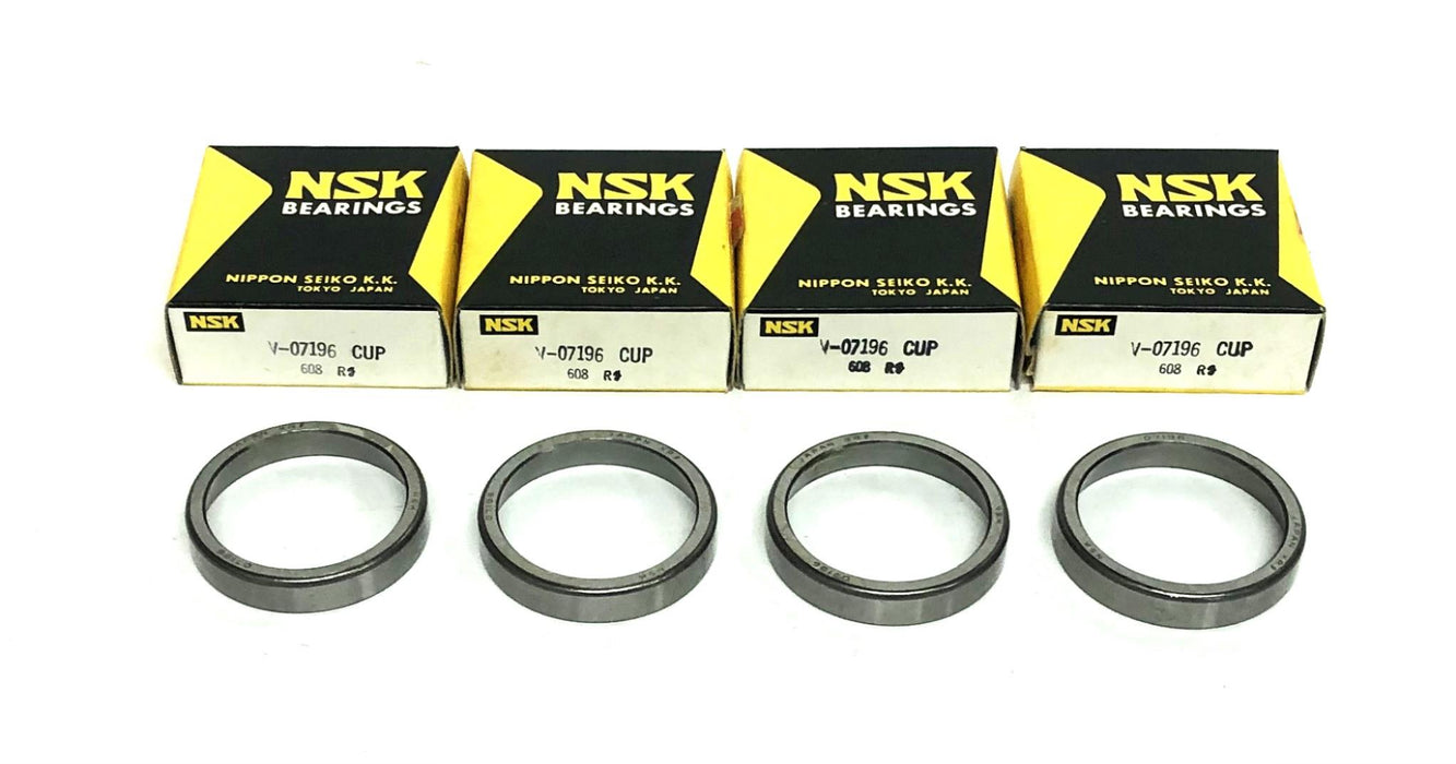 NSK Bearing Tapered Roller Bearing Cup V-07196 (07196) [Lot of 4] NOS