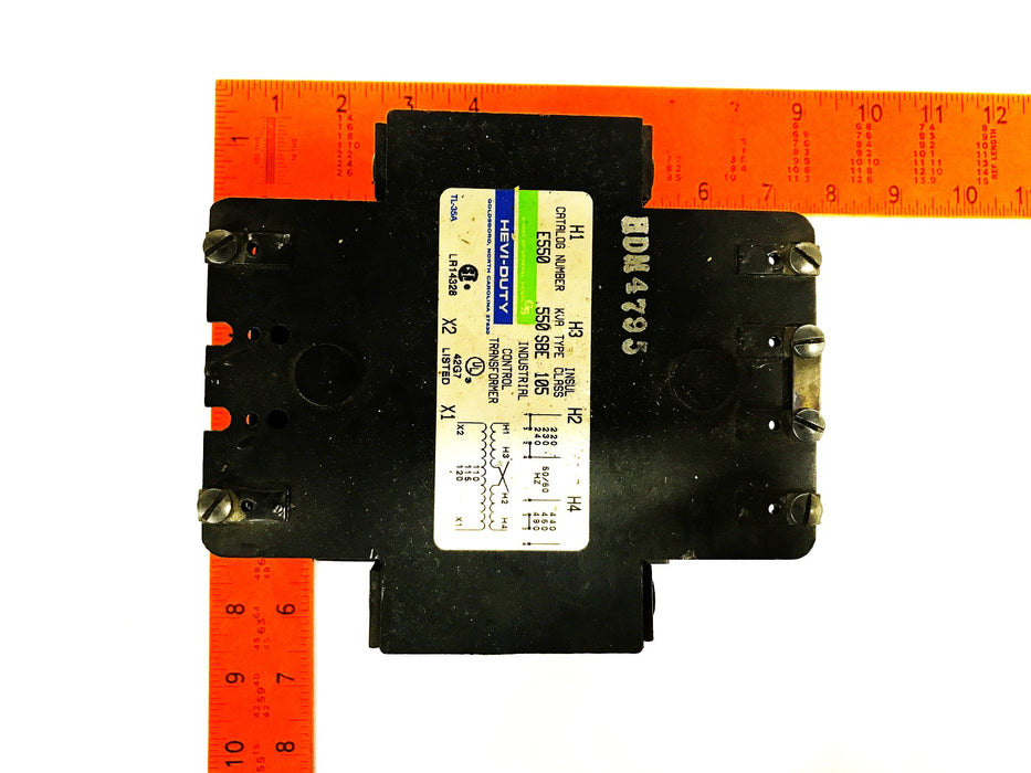 General Signal "Hevi-Duty" Industrial Control Transformer E550 USED