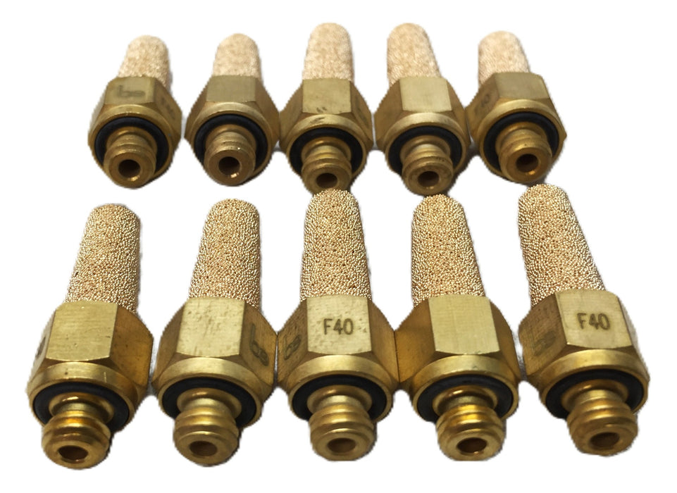 Beswick Engineering F40 Sintered Bronze Pneumatic Muffler 10-32 [Lot of 10] NOS