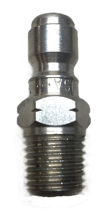 Parker 1/4" 303SS Quick Connect Plug 1/2" Male Thread SST-N2M NOS