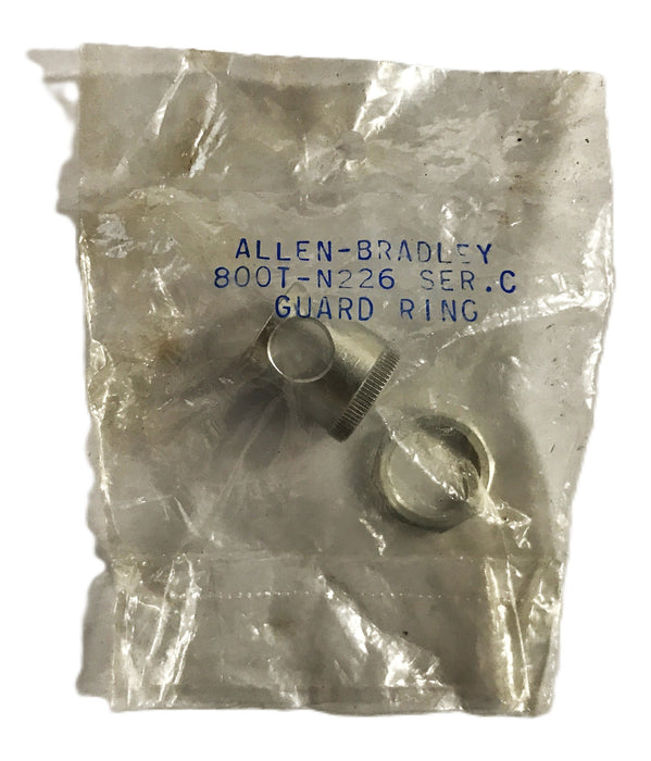 Allen-Bradley Pilot Light Accessory Guard Ring 800T-N226 [Lot of 2] NOS