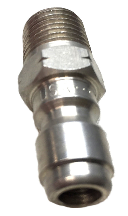 Parker 1/4" 303SS Quick Connect Plug 1/2" Male Thread SST-N2M NOS