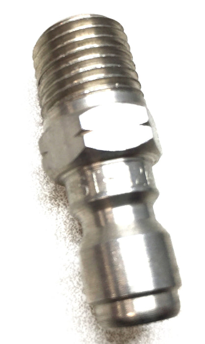 Parker 1/4" 303SS Quick Connect Plug 1/2" Male Thread SST-N2M NOS
