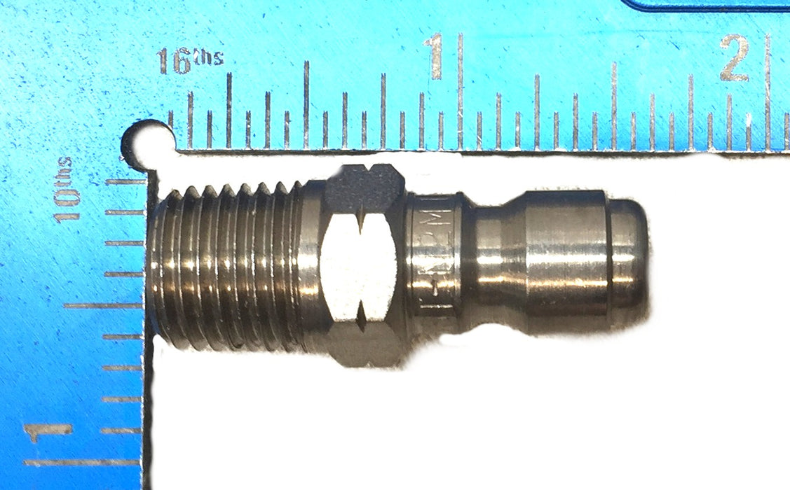 Parker 1/4" 303SS Quick Connect Plug 1/2" Male Thread SST-N2M NOS