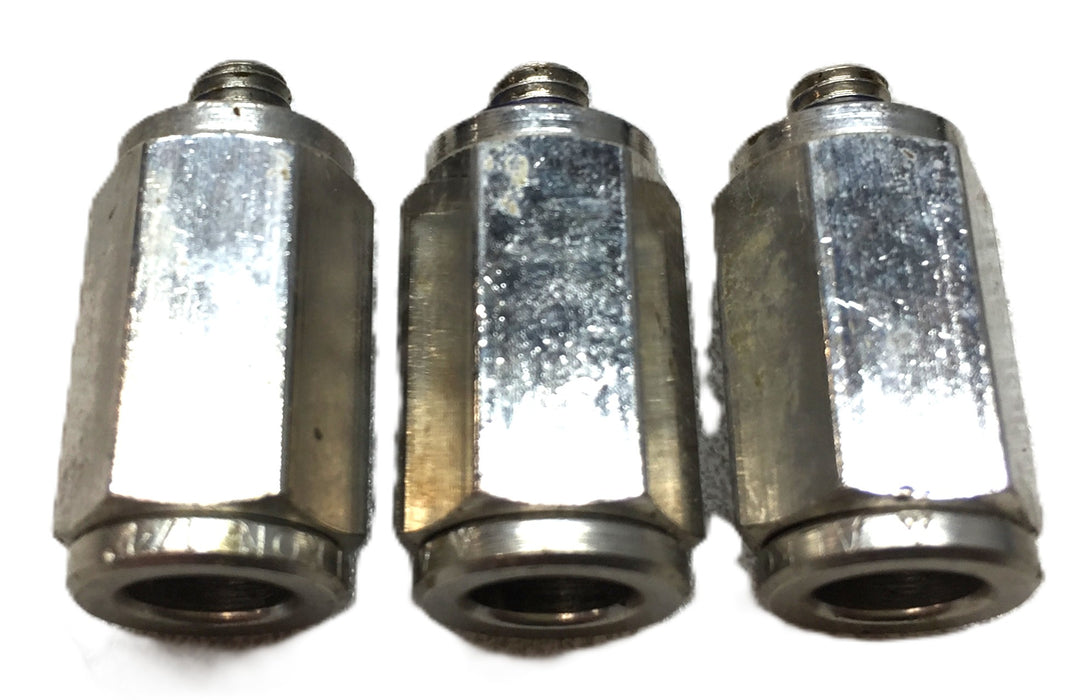 Parker Push-to-Connect 1/4" Tube UNF Fitting: #10-32 Male Thread [Lot of 3] NOS