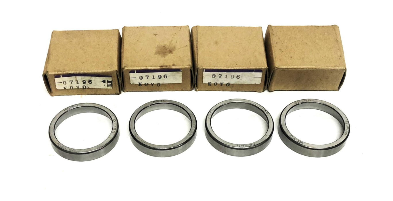 Koyo Bearing Tapered Roller Bearing Cup 07196 [Lot of 4] NOS