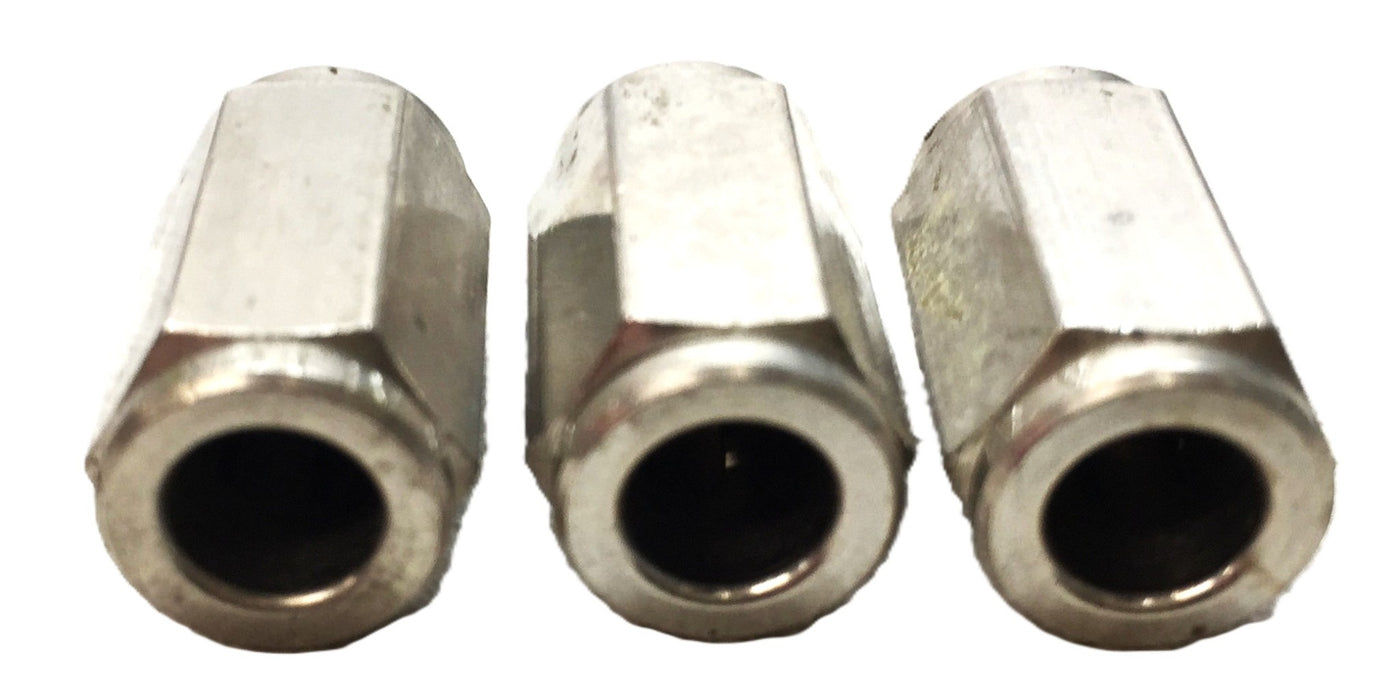 Parker Push-to-Connect 1/4" Tube UNF Fitting: #10-32 Male Thread [Lot of 3] NOS