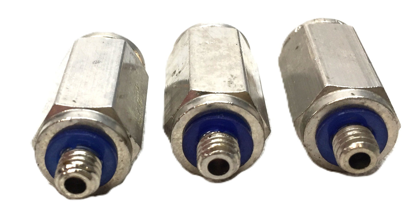 Parker Push-to-Connect 1/4" Tube UNF Fitting: #10-32 Male Thread [Lot of 3] NOS