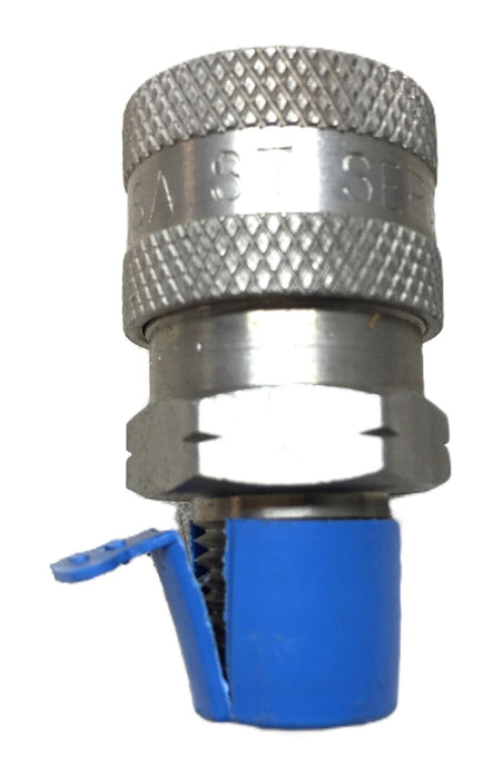 Parker 1/4" Quick Connect Chromium-6 Free Hydraulic Coupling SST-2M NOS