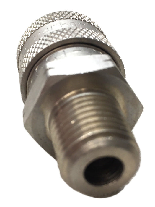 Parker 1/4" Quick Connect Chromium-6 Free Hydraulic Coupling SST-2M NOS