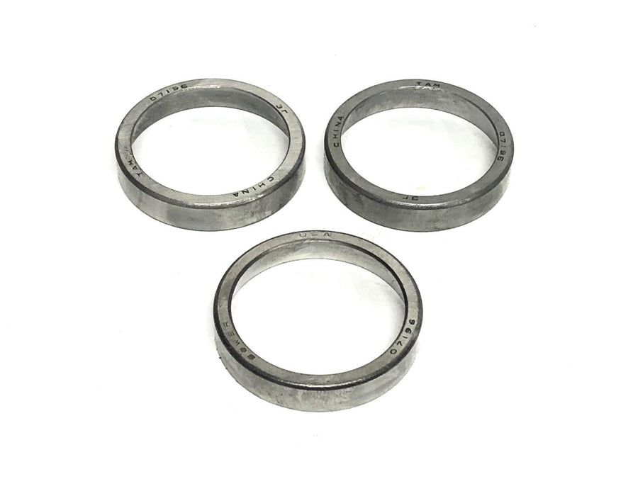 TAM/Bower Assorted Bearing Tapered Roller Bearing Cup 07196 [Lot of 3] NOS