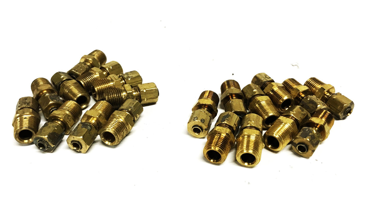 Parker 1/8 inch Brass Compression Fitting X68CA-2-2 [Box of 20] NOS
