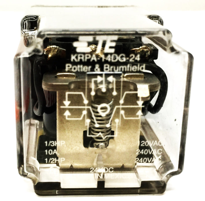 TE/Potter & Brumfield 24VDC Relay KRPA-14DG-24 NOS
