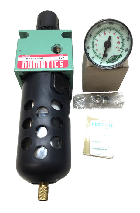 Fedco Numatics Pneumatic Filter and Regulator Assembly P21B-03G NOS