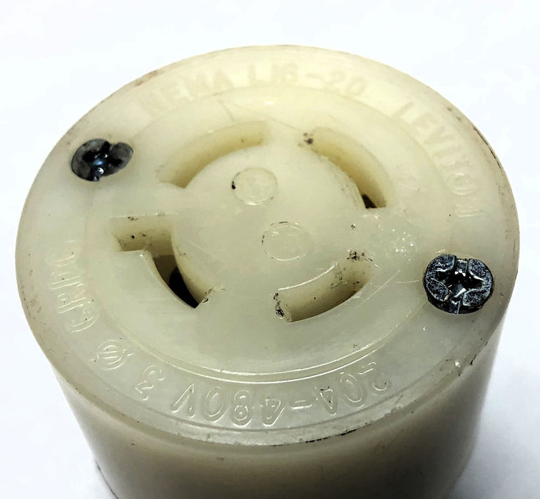 Leviton 20A 480V Female Twist Lock Connector NEMA L16-20 USED