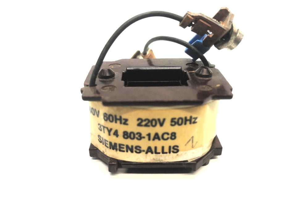 Siemens-Allis 240V/60Hz 220V/50Hz Coil 3TY4 803-1AC8 USED