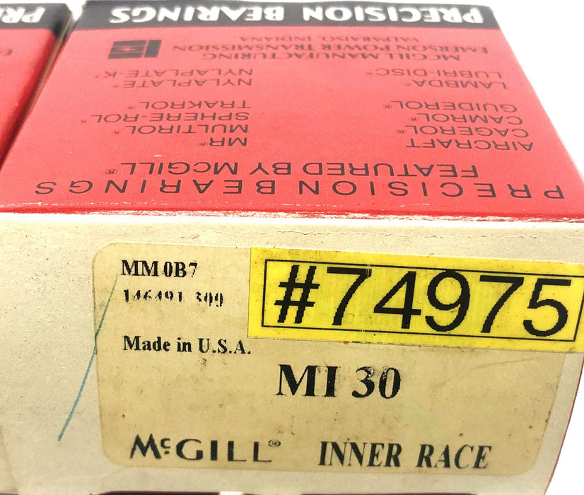 McGill Needle Roller Bearing Inner Race MI30 [Lot of 2] NOS