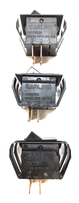 Carling Technologies 4-Blade ON/OFF Dual Rocker Switch R361 [Lot of 3] NOS