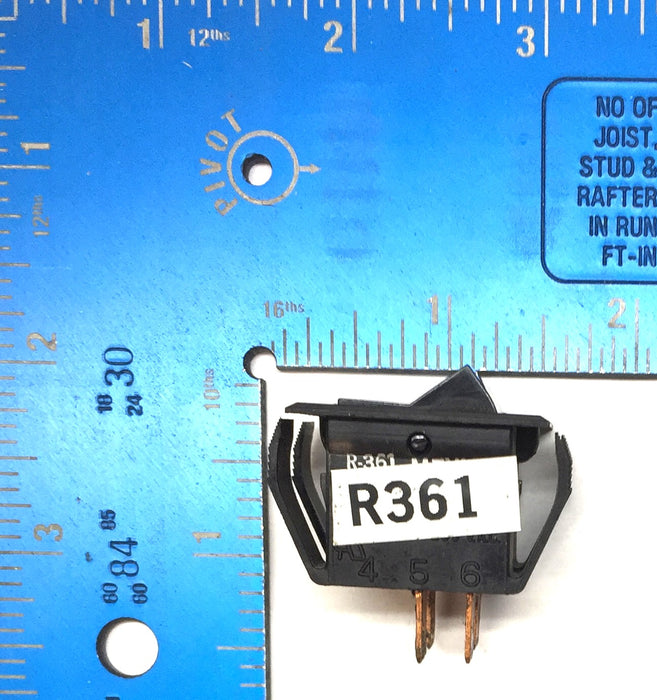 Carling Technologies 4-Blade ON/OFF Dual Rocker Switch R361 [Lot of 3] NOS