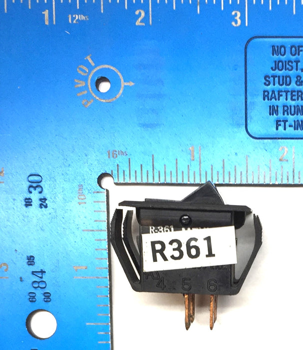 Carling Technologies 4-Blade ON/OFF/ON Dual Rocker Switch R361 [Lot of 3] NOS