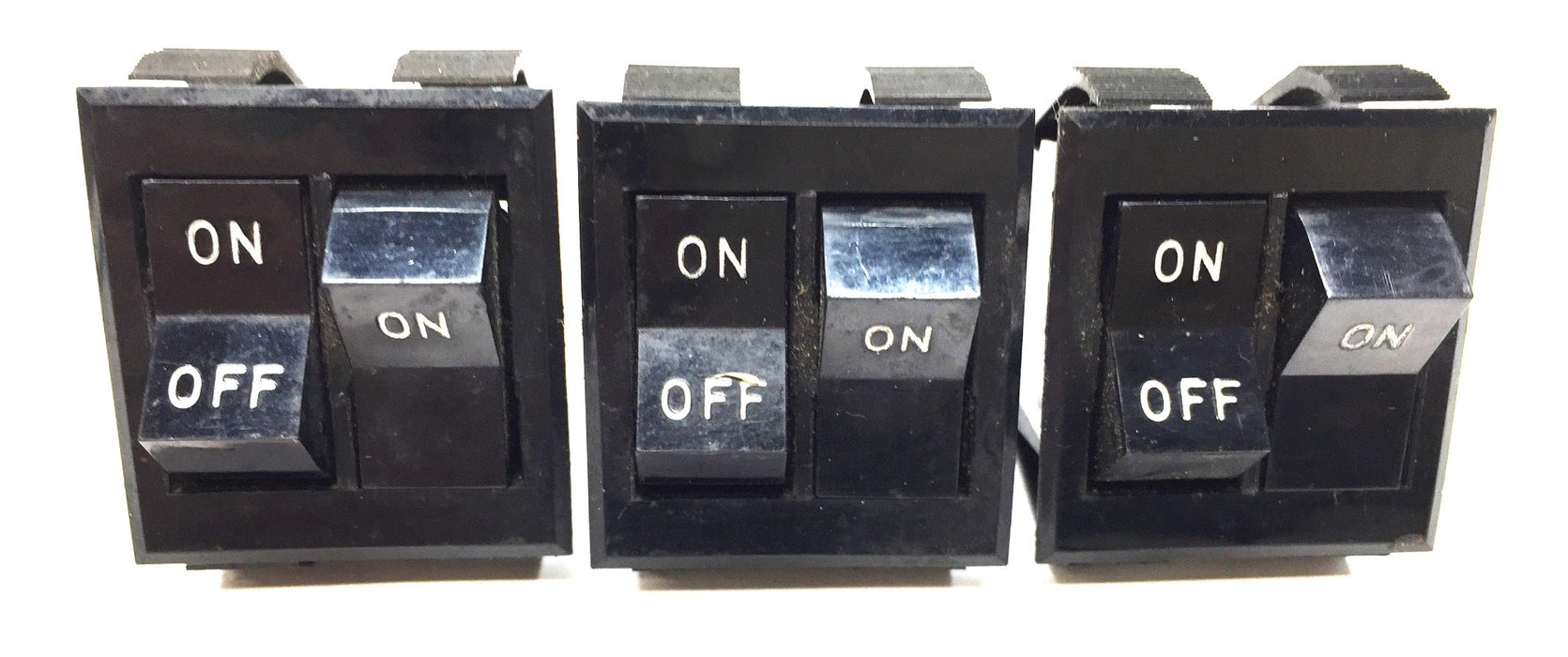 Carling Technologies 4-Blade ON/OFF/ON Dual Rocker Switch R361 [Lot of 3] NOS