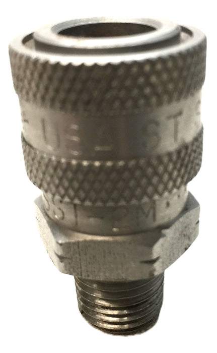 Parker 1/4" Quick Connect Chromium-6 Free Hydraulic Coupling SST-2M USED