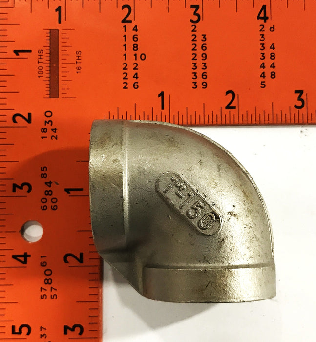 Unbranded 1 inch Female 150 Steel Pipe Elbow [Lot of 3] NOS