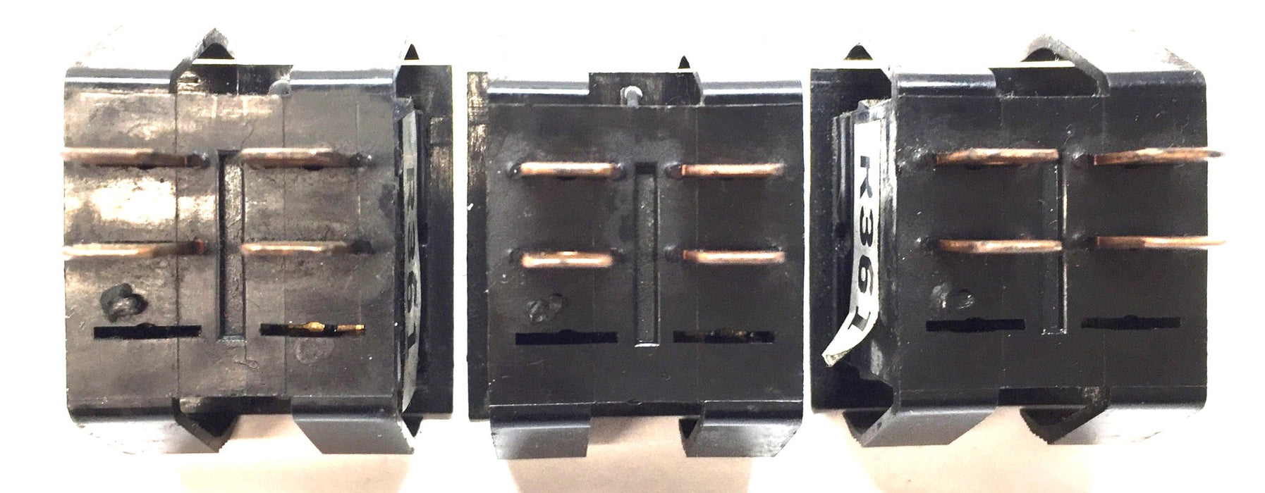 Carling Technologies 4-Blade ON/OFF/ON Dual Rocker Switch R361 [Lot of 3] NOS