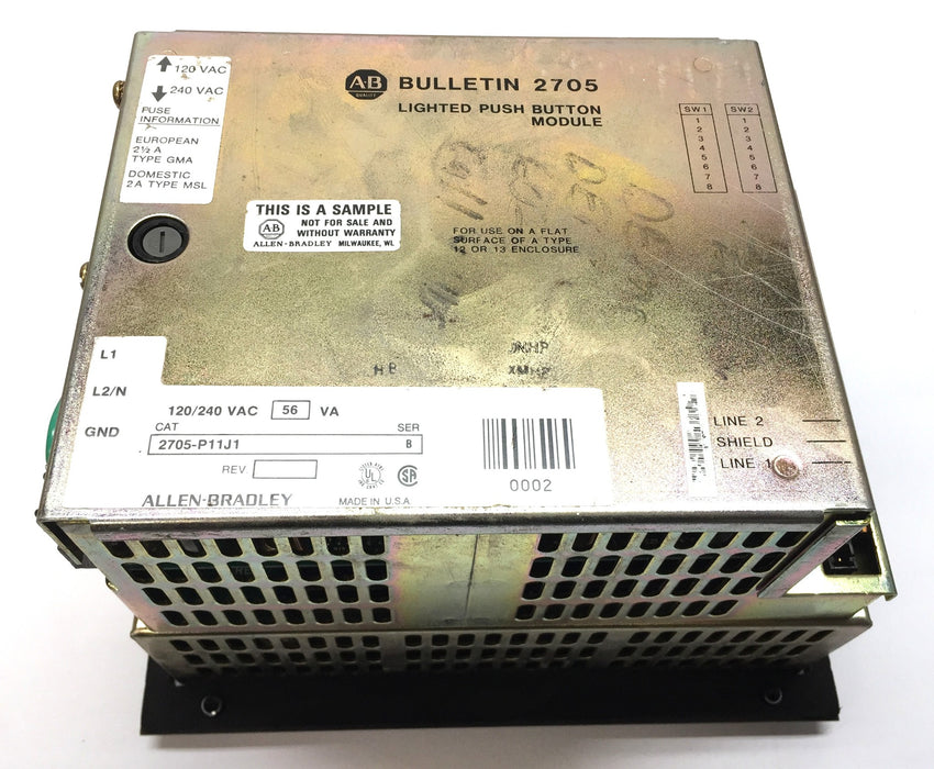 Allen-Bradley RediPanel 2705 Lighted Control Interface Board 2705-P11J1 USED