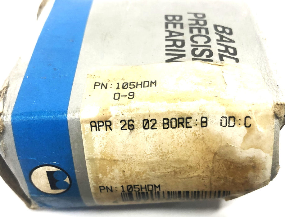 Barden Angular Contact Bearing 105HDM NOS