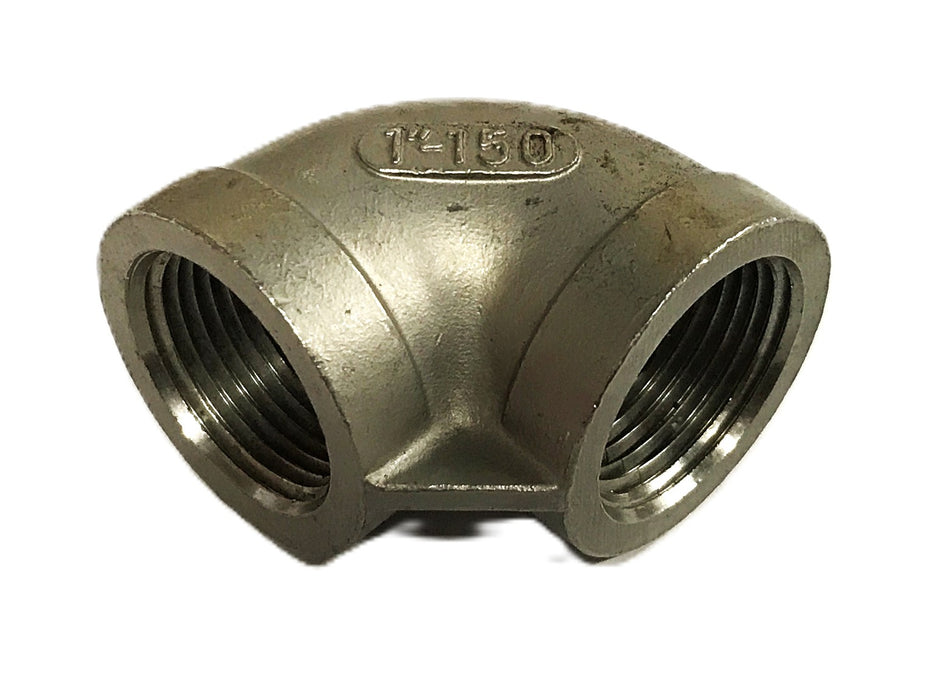 Unbranded 1 inch Female 150 Steel Pipe Elbow [Lot of 3] NOS