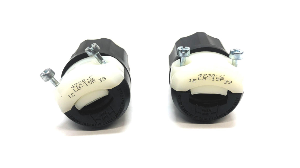 Leviton Grounding Lock Connector 061-4720-C/065-4729-C (2pcs) NOS