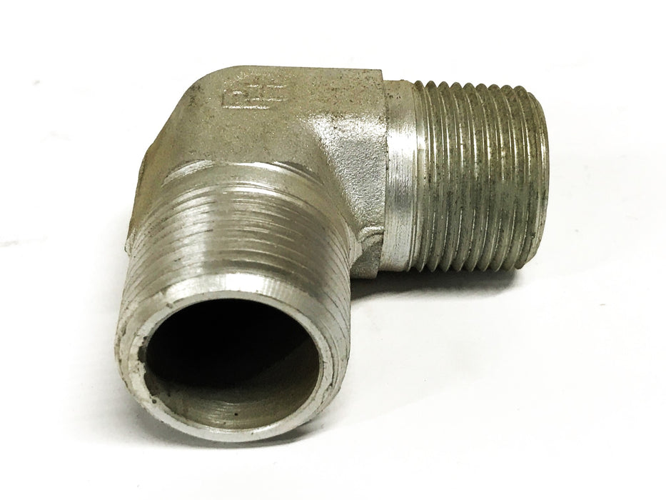 Parker 1 inch Male Galvanized Steel 90-degree Pipe Elbow [Lot of 3] NOS