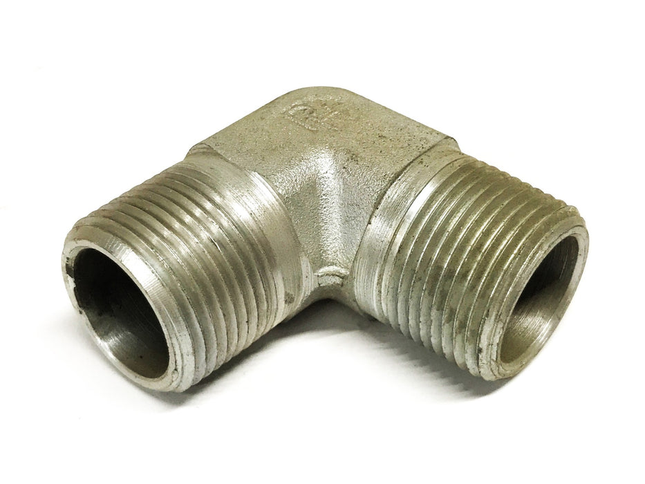Parker 1 inch Male Galvanized Steel 90-degree Pipe Elbow [Lot of 2] NOS
