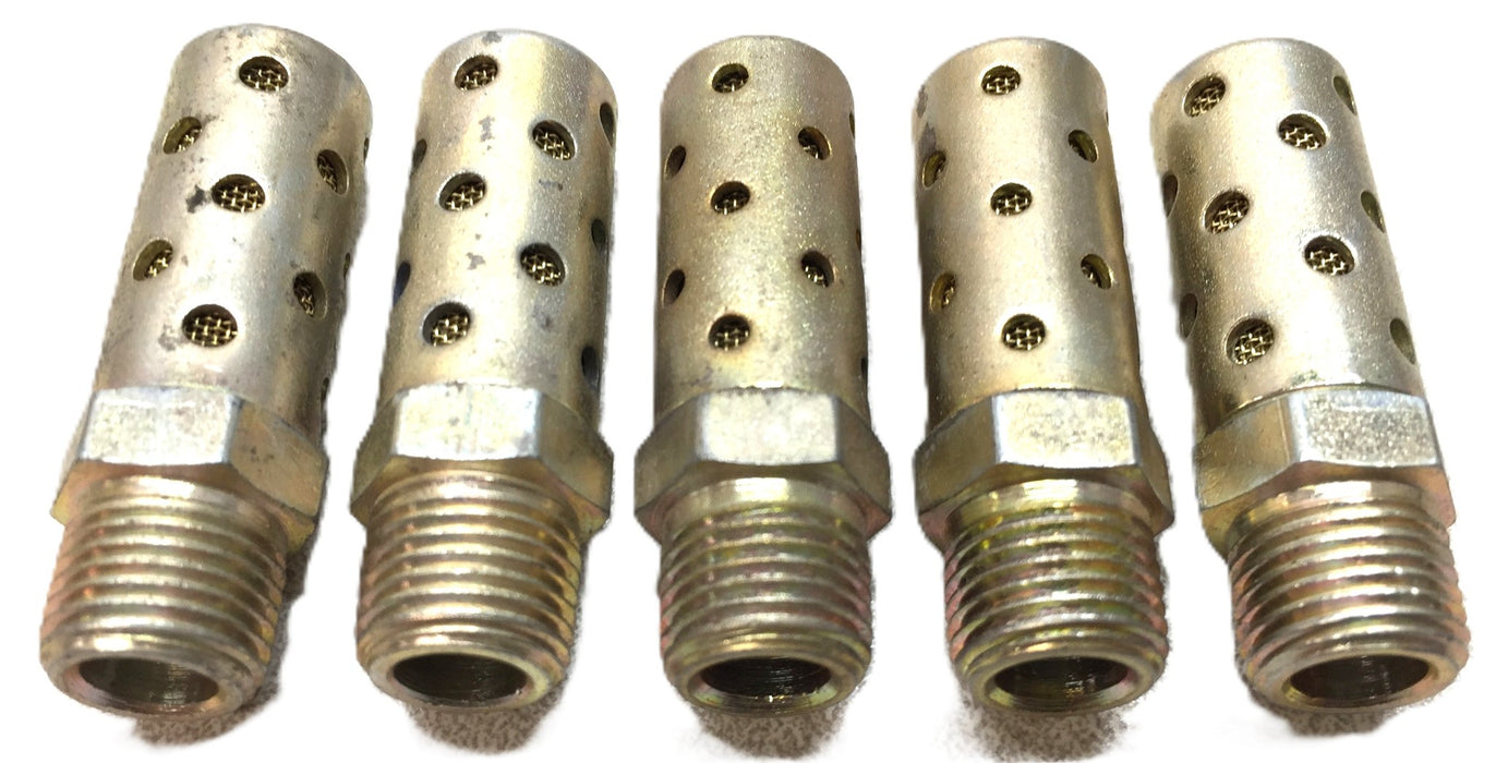 Alwitco M10-1.0 Metal Body Pneumatic Muffler Silencer [Lot of 5] NOS