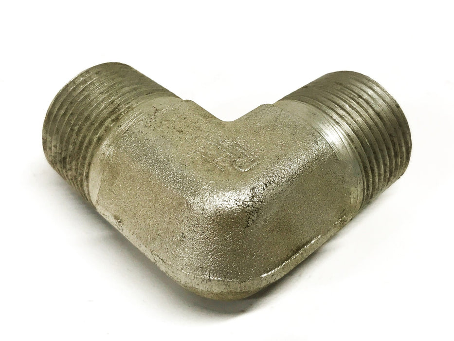 Parker 1 inch Male Galvanized Steel 90-degree Pipe Elbow [Lot of 3] NOS