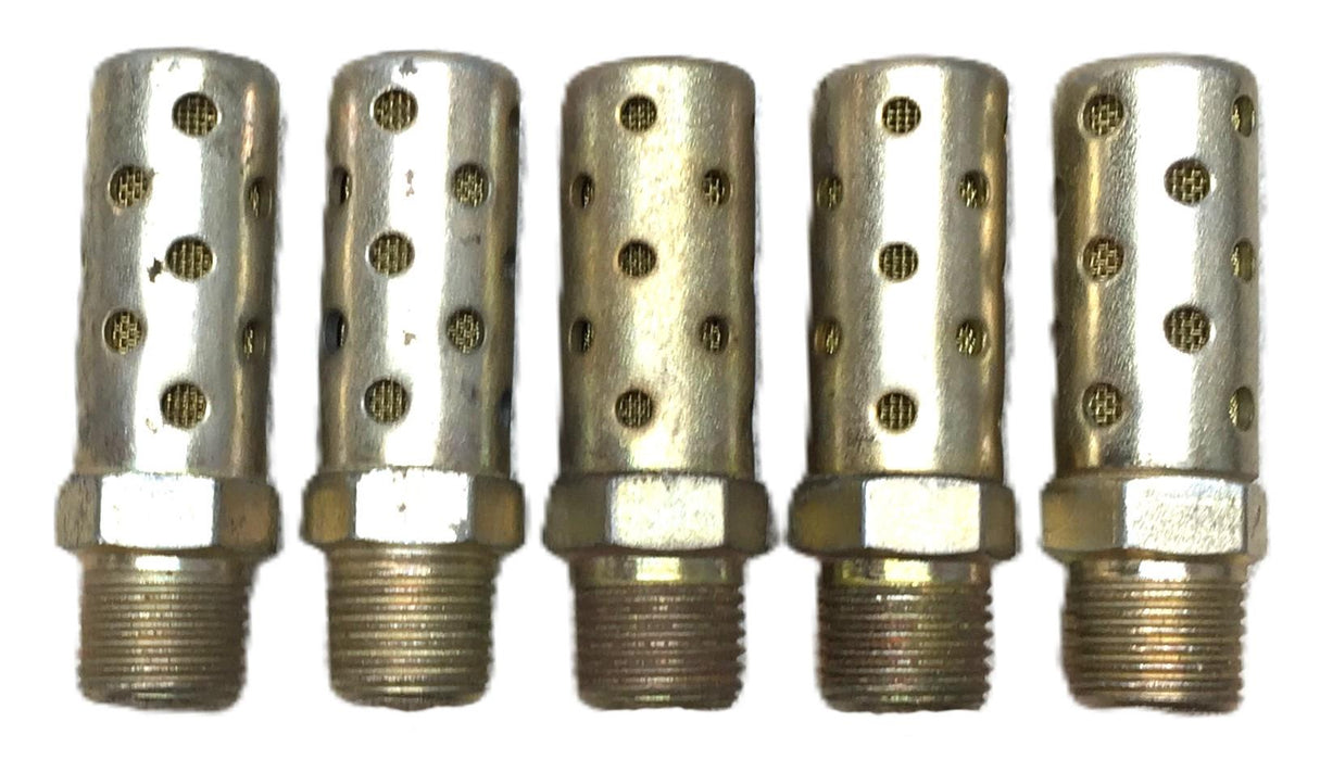 Alwitco M10-1.0 Metal Body Pneumatic Muffler Silencer [Lot of 5] NOS