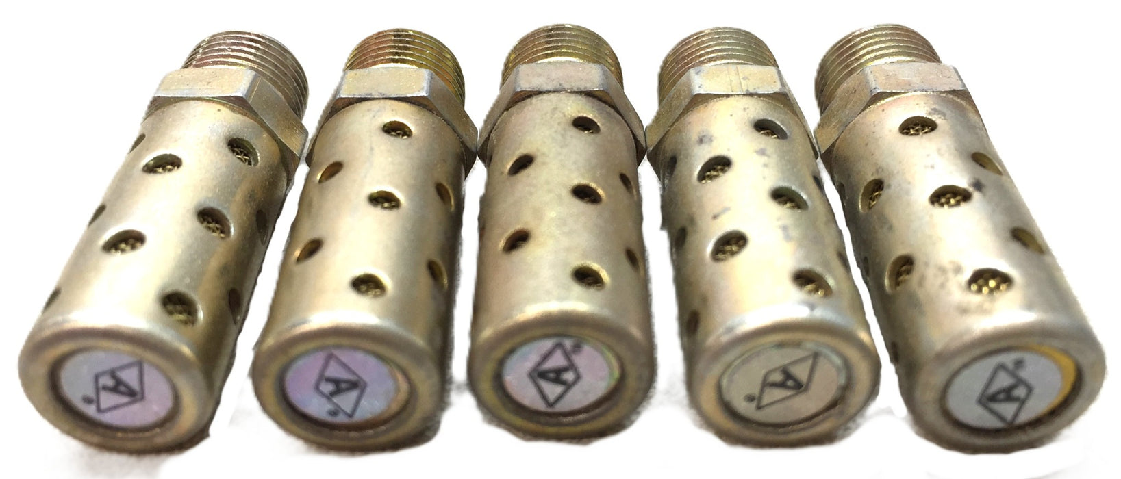 Alwitco M10-1.0 Metal Body Pneumatic Muffler Silencer [Lot of 5] NOS