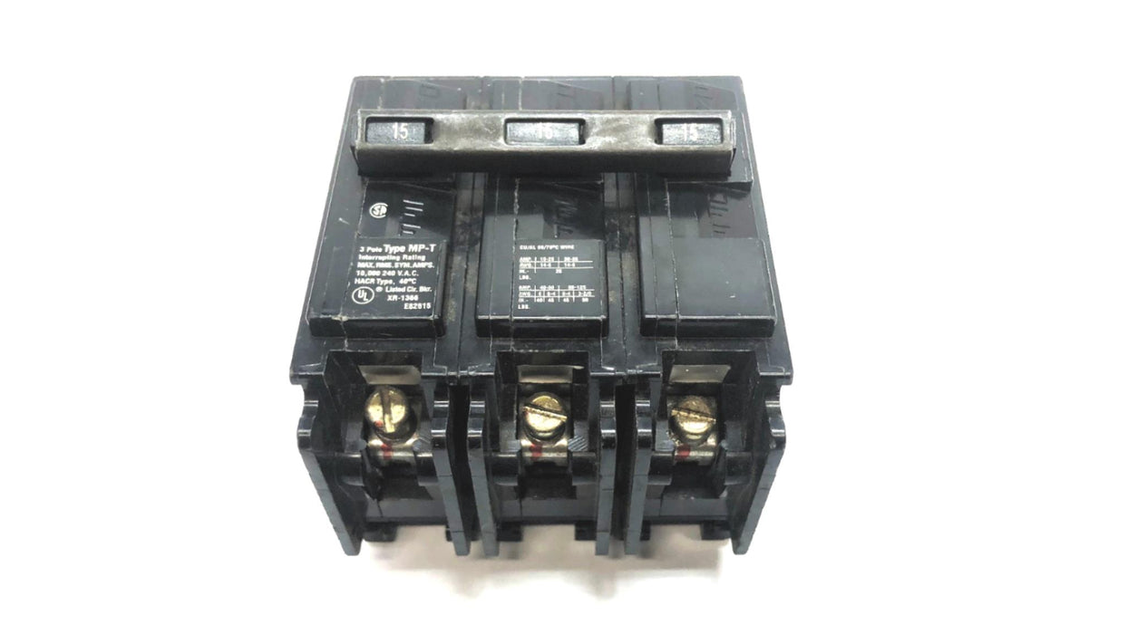 Murray 3 Pole 240 VAC 15 AMP Circuit Breaker MP315 USED