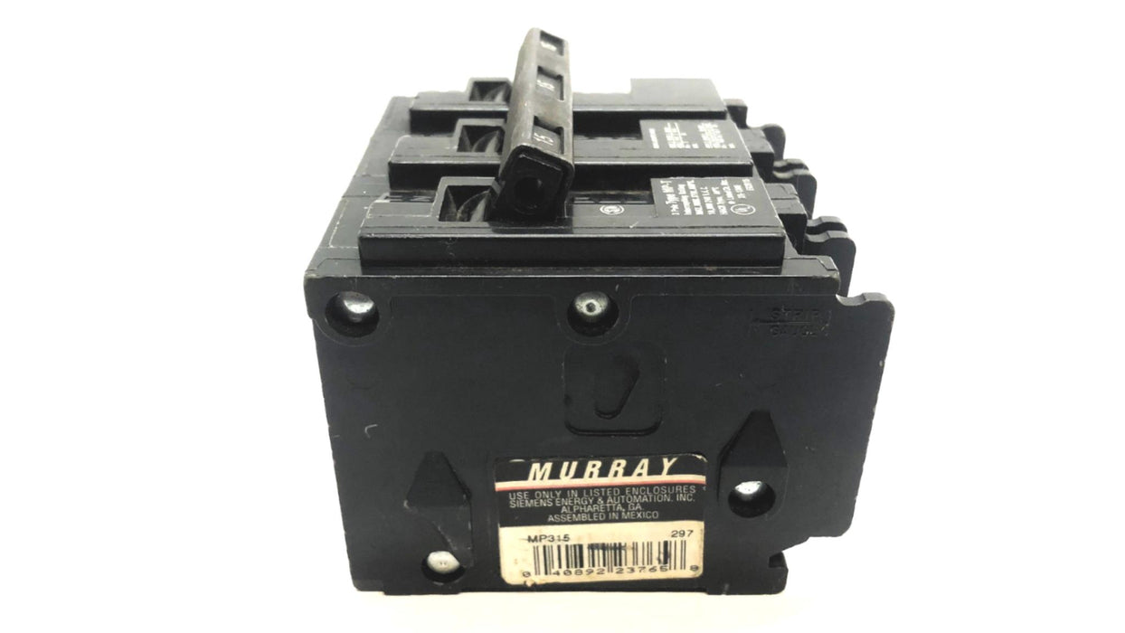 Murray 3 Pole 240 VAC 15 AMP Circuit Breaker MP315 USED
