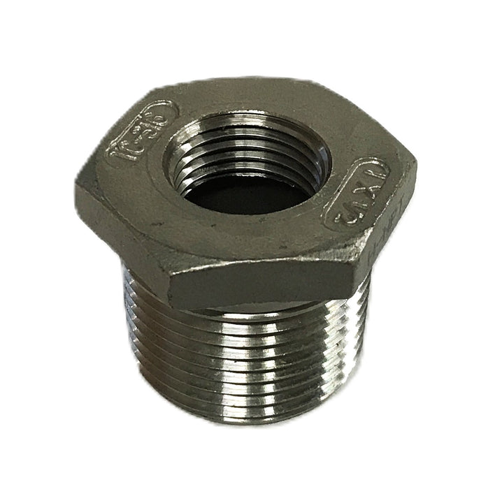Unbranded 1 inch Male to 1/2 Female TC-316 Steel Adapter Fitting [Lot of 5] NOS